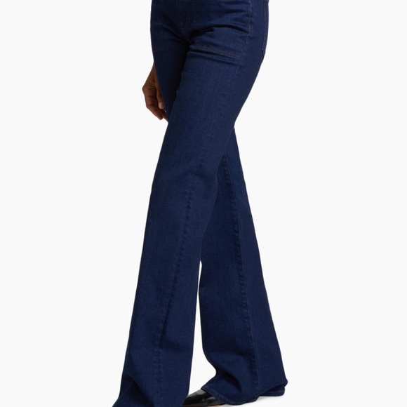 Veronica Beard Crosbie Denim Wide-Leg Jeans Indigo Rinse Size 27 like new - Picture 7 of 13